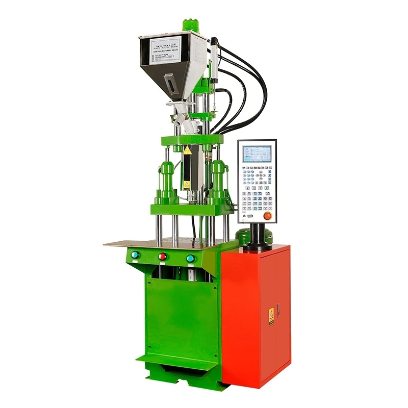 Color plastic pipe plug vertical injection molding machine